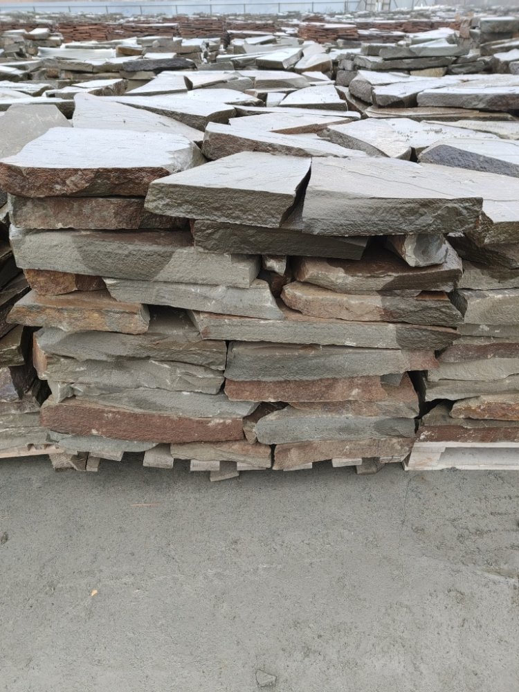 Плитняк песчаник серо-зелёный для мощения 60-65 мм купить в Клине