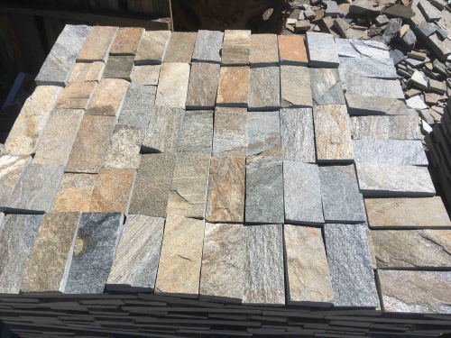 Плитка пилёная златолит Уральский для цоколя, отмостки купить в Клине