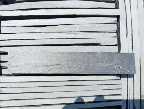 Плитка чёрная из натурального камня фасадная 30 см * 5 см, толщина 7 мм -30 мм купить в Клине